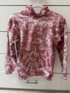 lululemon Pink & White Tie-Dye Hoodie